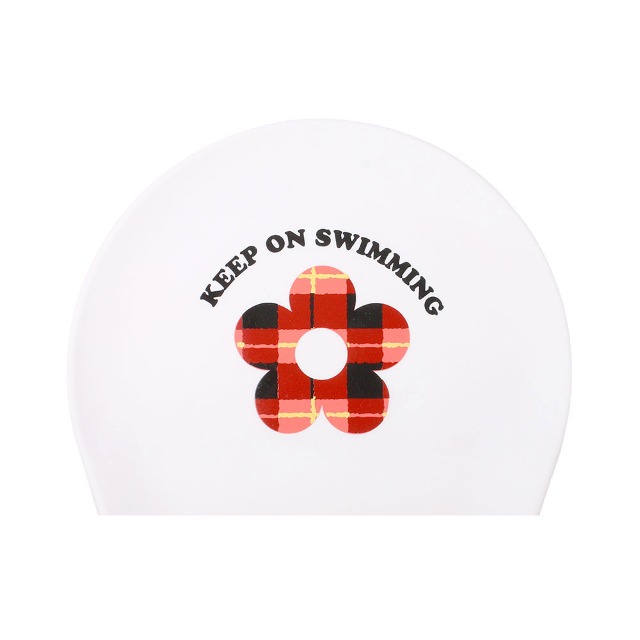 후그 킵 온 스위밍 실리콘 수모 화이트 [SC528] 수영모자 수영캡 수영용품