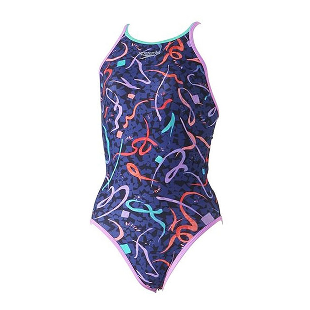 스피도 여성 원피스 수영복 펠리시테이션 턴스 네이비퍼플 [STW02401] 여자수영복 실내수영복